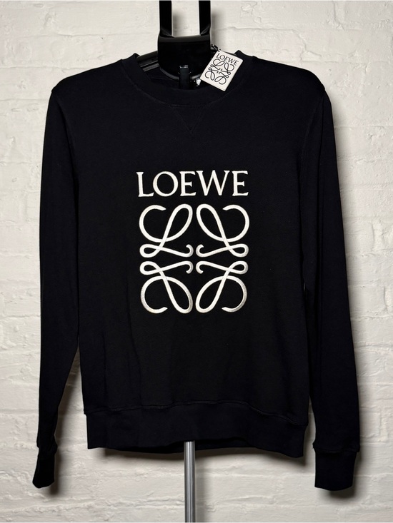Loewe Other - Loewe Black Anagram Logo Crewneck Men’s Sweatshirt